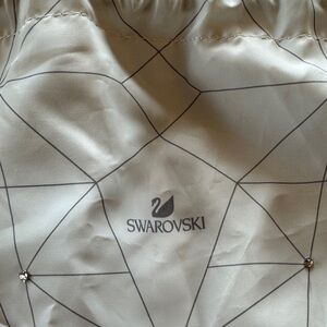 Swarovski drawstring bag